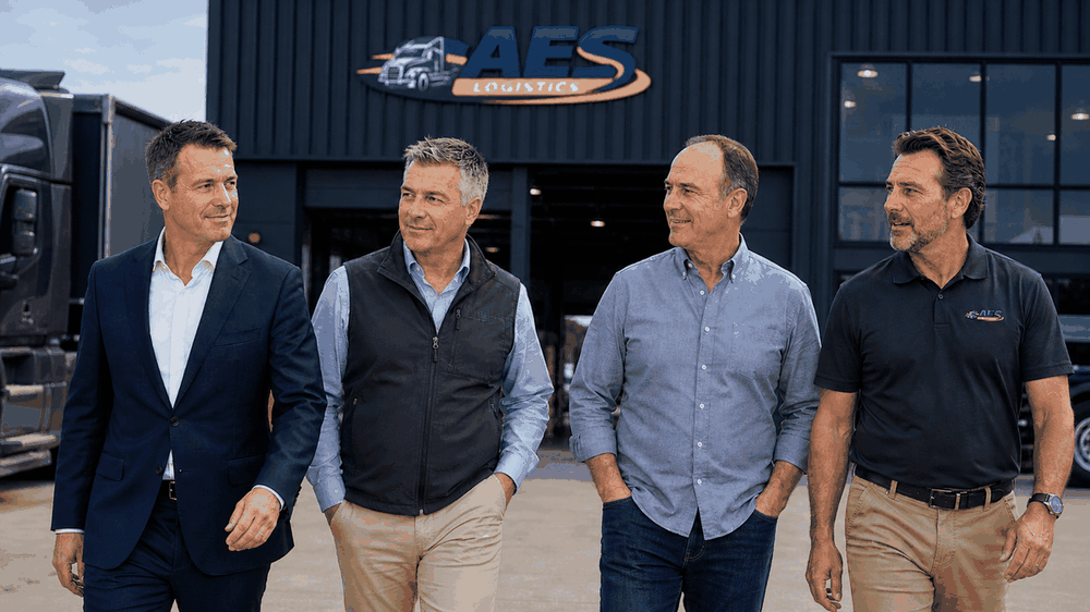 AES Logistics team at vehicle logistics facility